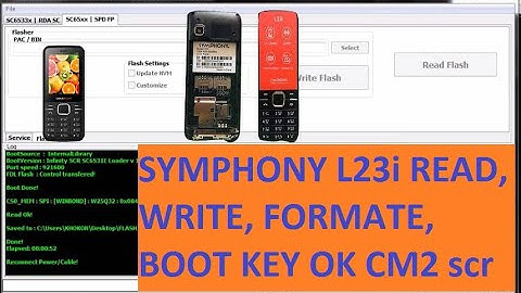 SYMPHONY L23i READ, WRITE, FORMATE, BOOT KEY OK CM2