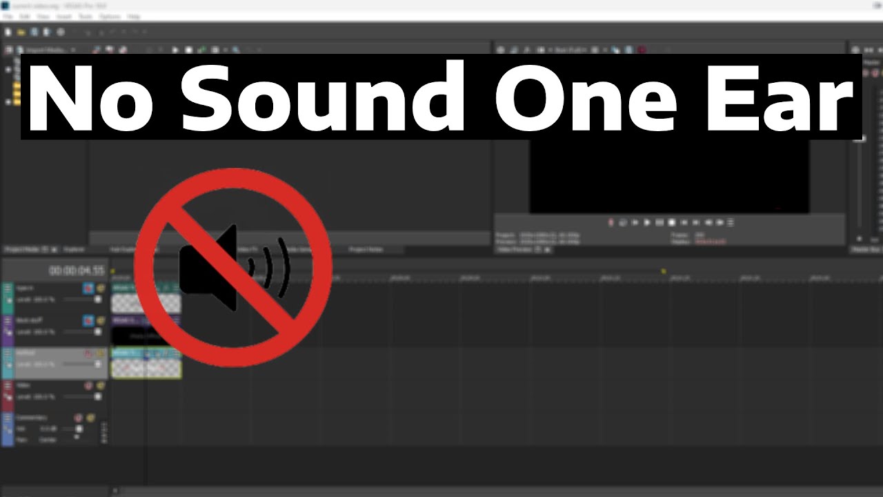 How To Fix One Sided Audio in Sony Vegas Pro (Sound coming out of one ear)
