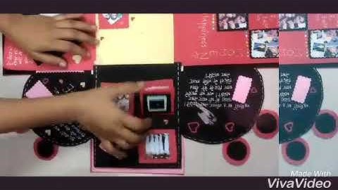 Micky mouse exploding box card.. @