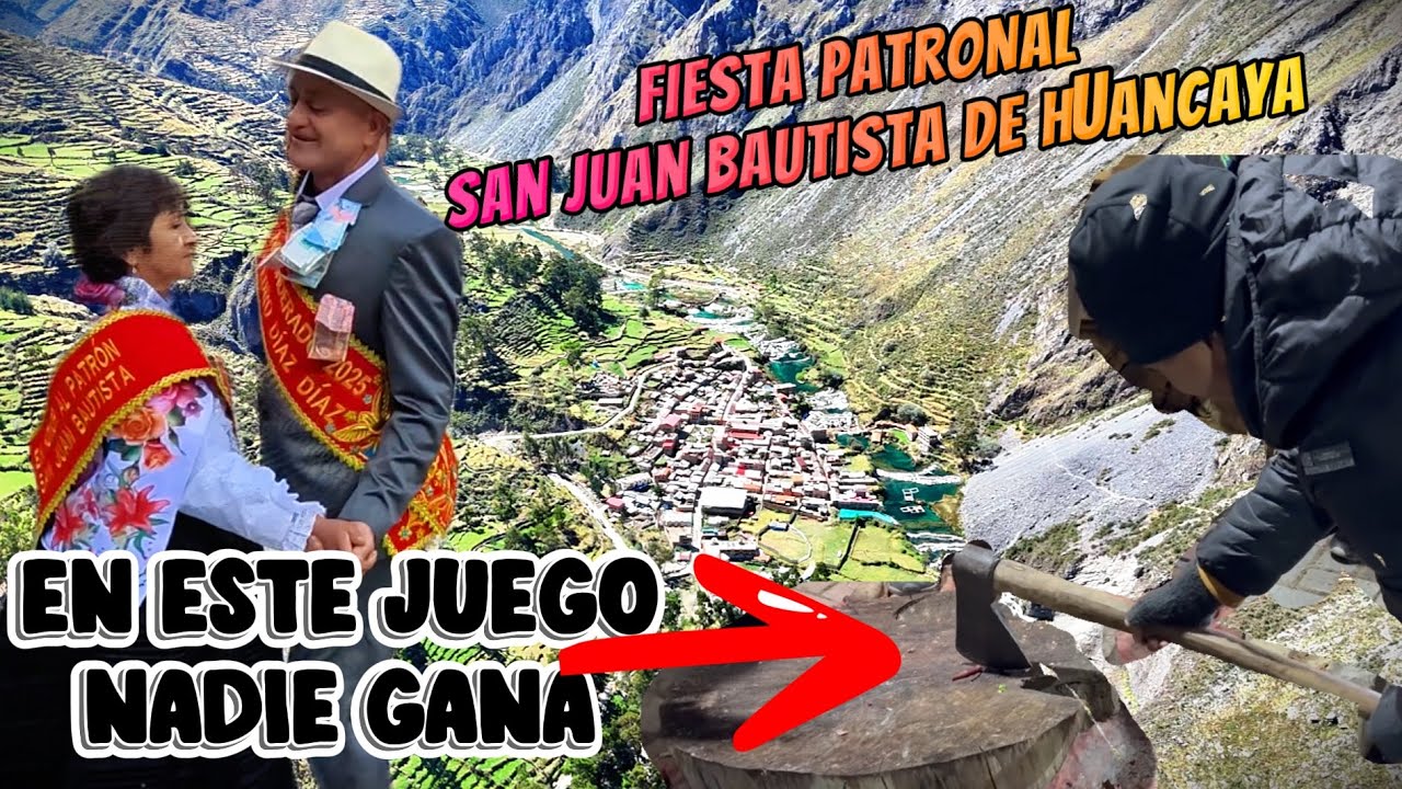 FIESTA PATRONAL SAN JUAN BAUTISTA DE HUANCAYA / DIA DEL ABANDERADO - UNA HERMOSA COSTUMBRE