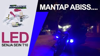 Lampu Senja LED Jelly T10 Biru Kedip Bisa Untuk Motor Beat Nmax DLL - Review Receh