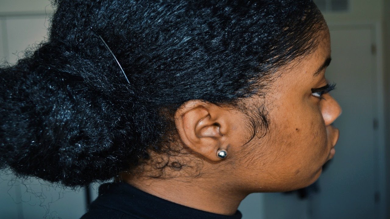 Sleek Bun W Marley Hair Youtube