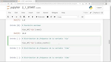 Calculs des paramètres statistiques pour décrire une variable