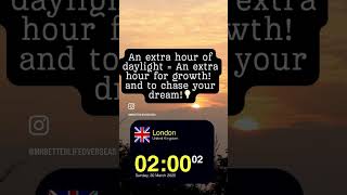Wow! 10 seconds live changing of time UK🇬🇧It’s your sign to move towards your study abroad dream⏰