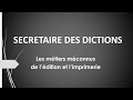 Secrtaire des dictions