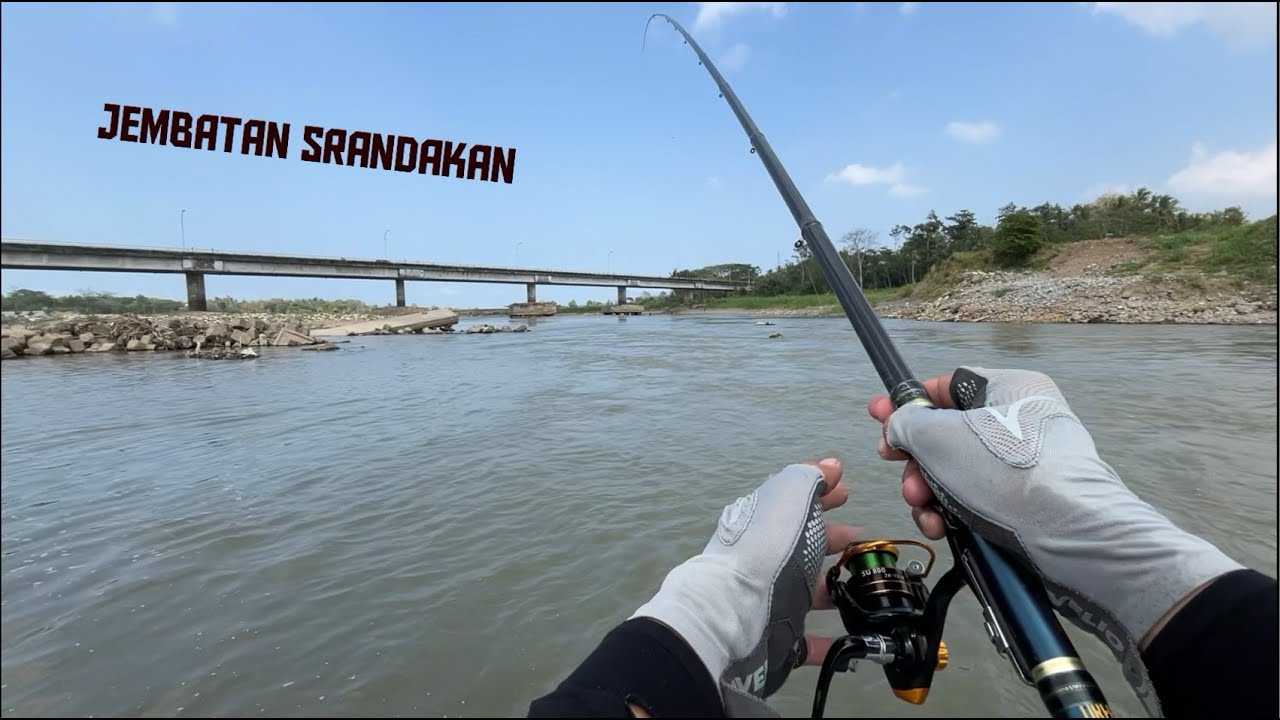 Sungai Progo Arus Deras | Mancing ikan Bader / Tawes Sirip Merah di Sungai Progo Yogyakarta