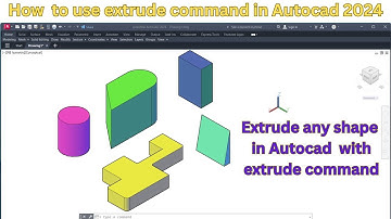 how to extrude in autocad | autocad 3d extrude command