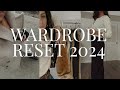 My 2024 wardrobe plan  style intentions nobuy closet reset