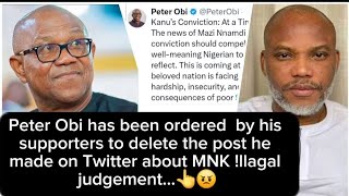 Download Lagu Peter obi has been ordered by his supporters to delete the post he made on Twitter about MNK...👆😠 MP3