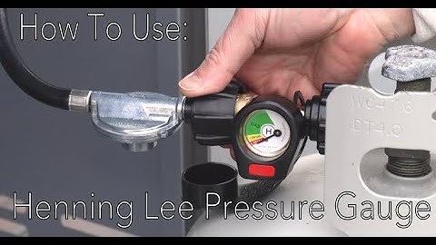Henning Lee® Propane Tank Pressure Gauge - Instructional Video