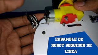 Emsamble de robot seguidor de linea