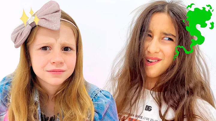 Nastya teaches her school friend to take care of her appearance