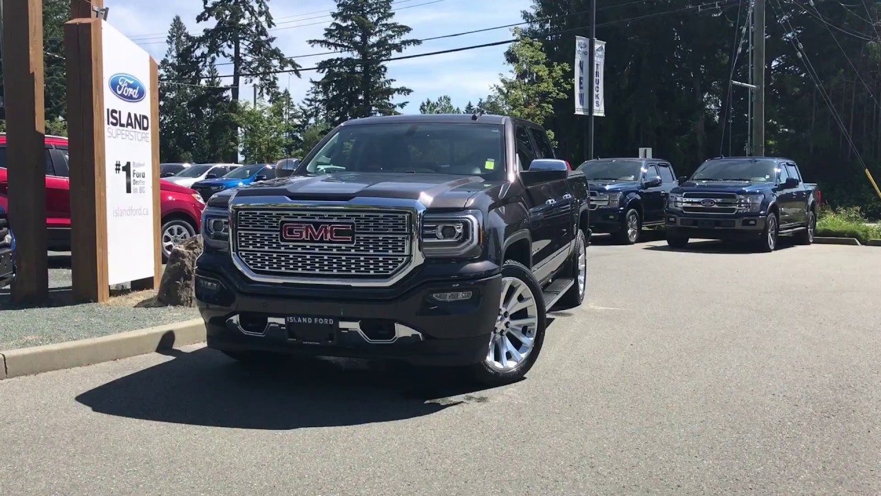 2016 GMC Sierra Denali W/ Nav, Backup Camera & Moonroof Review | Island Ford