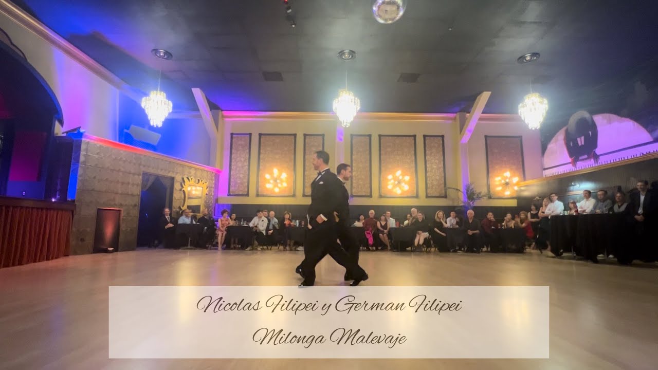 [アルゼンチンタンゴ] Nicolas y German Filipeli | Twin Tango | Escenario Monólogo #argentinetango #男タンゴ