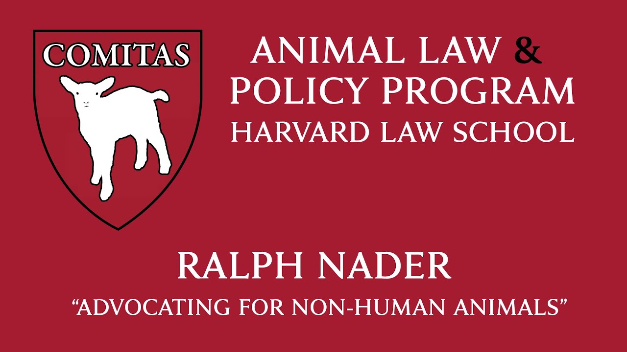 10/09/19 – Ralph Nader "Advocating for non-human animals"