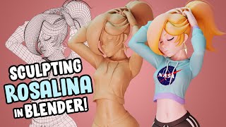 Sculpting Rosalina in Blender!!