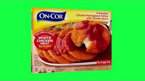 On-Cor Chicken Parmagiana Green Screen Logo Loop Chroma Animation