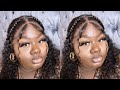 COME WITH ME TO GET MY HAIR DONE  | BRAIDED CURLY STYLE | SUBER HAIR
