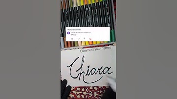 Chiara|| Magical names ✨️ #calligraphy #handlettering #names #shorts