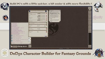 FG College Presents: Fantasy Grounds Unity DnD5e Character Wizard (Guide)