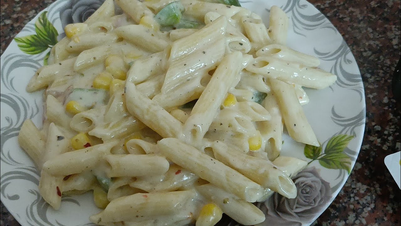 White sauce pasta recipe #cooking #whitesaucepasta #pastarecipe #pasta #food #easyrecipe #delicious 