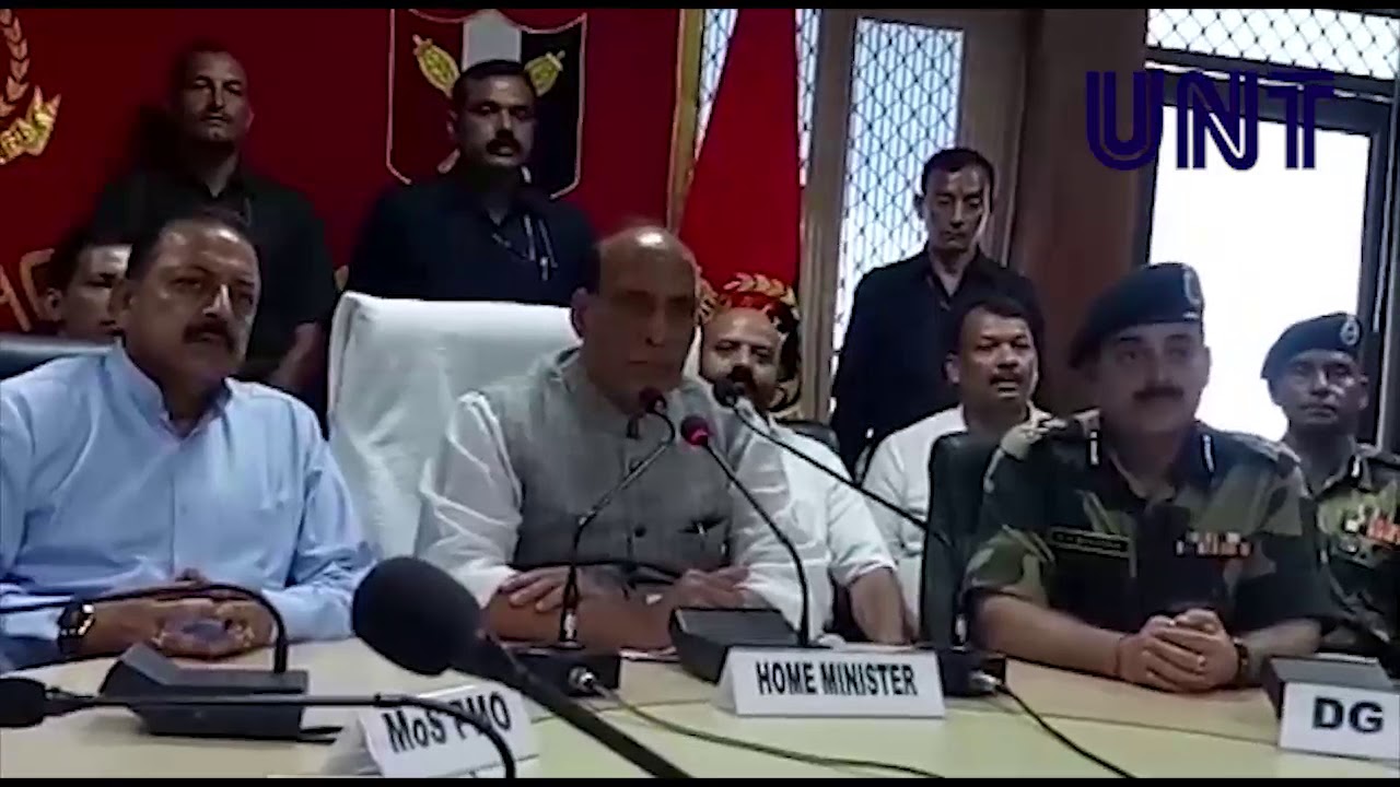 Home Minister Rajnath Singh inaugurates CIBMS along IB at BSF Headquaters, Jammu | UNT