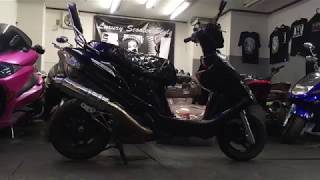 アドレスV125G リアライズマフラー サウンド - YouTube