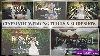 🆓⬇️CINEMATIC WEDDING SLIDESHOW - AFTER EFFECTS TEMPLATES