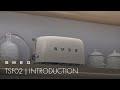 50s retro style four slice toaster  smeg tsf02