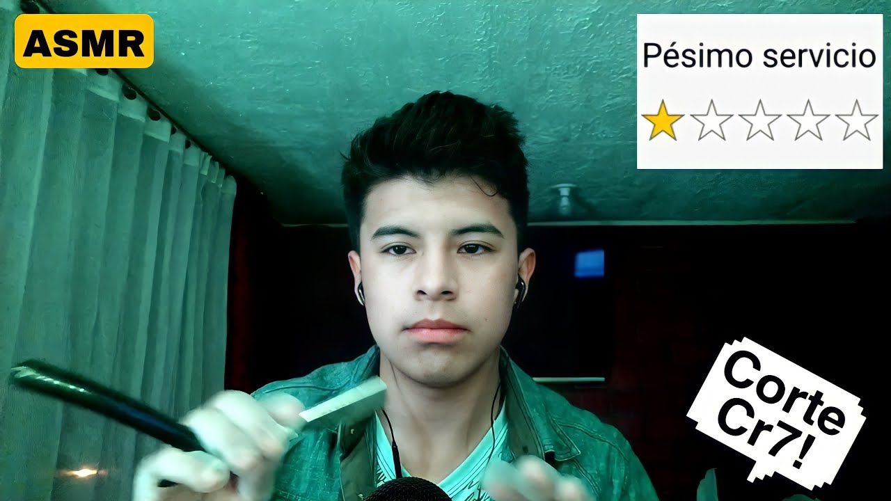 ASMR EL PEOR PELUQUERO DEL MUNDO (Cortesito Cr7) ROLEPLAY