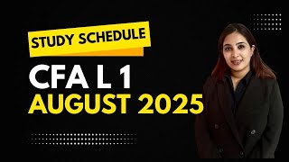 Ultimate CFA Level 1 Study Schedule for Aug 2025 | Plan Smart, Score High! CA Naiya Sachdeva