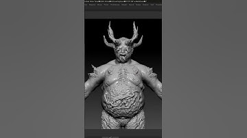 Creature 6 ZBrush sculpt preview.#gamedev #gamecharacter #creature#monster#unrealengine #ue4 #ue5