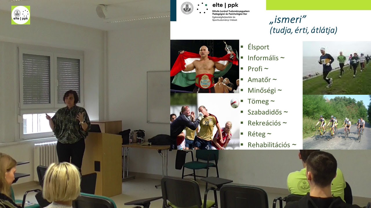 Sport- és rekreációszervezés BSc, sportszervezés szakirány - tájékoztató előadás