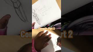 Let's compare drawings again #compare #comparedrawings #shorts