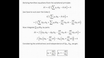 Hamilton equations from a variational principle