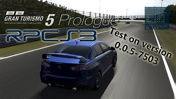 RPCS3 0.0.5-7503 | Gran Turismo 5 Prologue Demo | Intel I5 8400 & Nvidia 1060