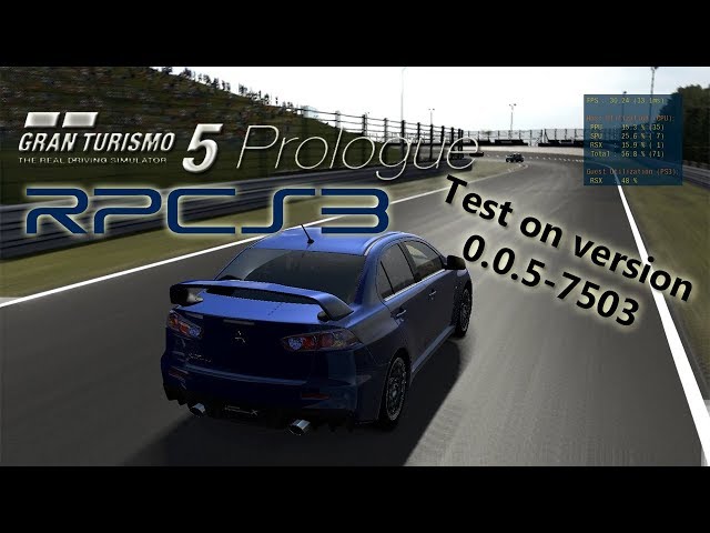 Gran Turismo 5 running well at 40-50 fps via RPCS3 on 12/19 M2 Pro
