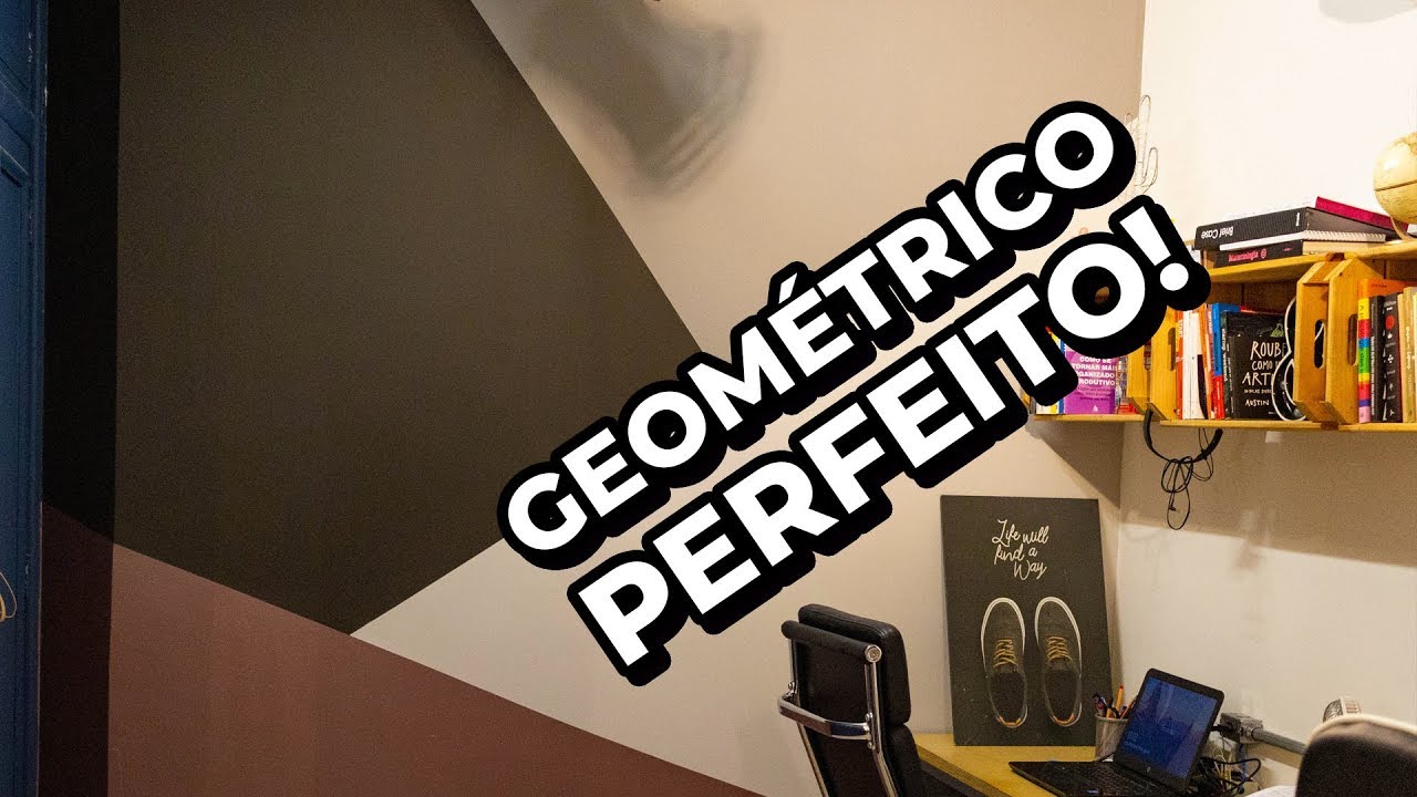 DIY - PAREDE GEOMÉTRICA PERFEITA | SUVINIL CRIATIVA E EFEITO METALIZADO ...