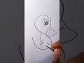 Easy Drawing Duck 😯😜 #drawing #shots #art