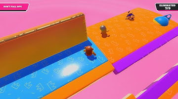 Fall Guys: Taking on a Golden Knight in Roll Off