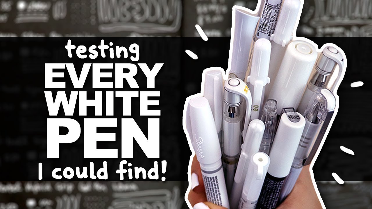 BEST & WORST WHITE PEN?!, Testing EVERY White Pen I could find!