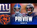 Giants vs Bears Game Preview: Predictions and Best Bets | NFL Week 10