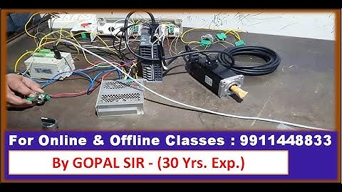 MITSUBISHI SERVO DRIVE & PLC WIRING & PROGRAMMING OF POSITION CONTROL MODE INHINDI BY GOPAL SIR|p89