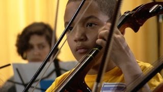 Classical musicians create harmony with young, talented partners