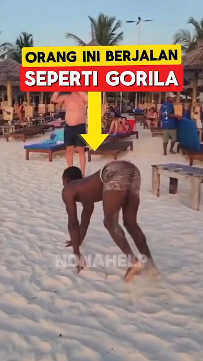 PRIA ASAL AFRIKA INI MENIRU GORILLA 🦍 #SHORTS #VIRAL #TRENDING
