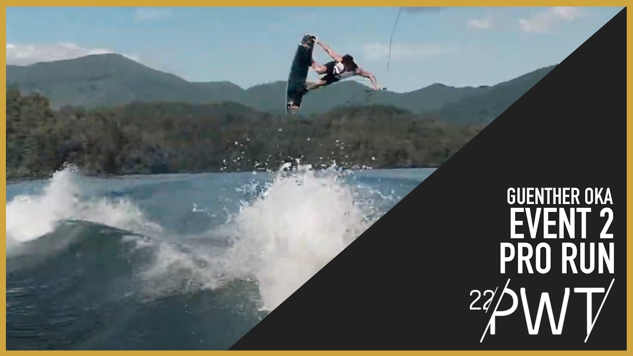 2022 PWT Event 2 Pro Wakeboard Run | Guenther Oka