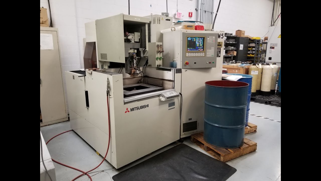 Mitsubishi FX10 CNC Wire EDM Electrical Discharge Machine - YouTube