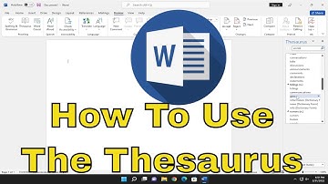 Microsoft Word - Using the Thesaurus [Tutorial]
