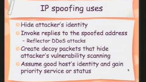 CERIAS Security: Clouseau: A IP spoofing defense through route-based filtering 1/6