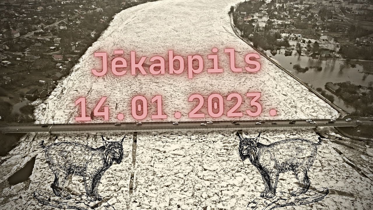 Plūdi Jēkabpilī un apkārtnē | Floods in Jekabpils district (14.01.2023 ...